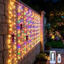 1pc USB Powered Santa Climbing Ladder Light, Warm White LED Fairy String Lights, Easy Hanging Christmas Decoration Light, Indoor & Outdoor Use, Suitable For Windows, Walls, Christmas Tree, Home Holiday Party Decor - USB Santa Claus Ladder Light - View 5