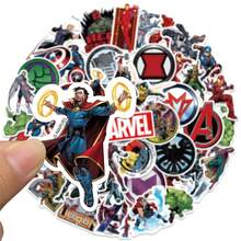 Disney 50pcs Marvel Avengers Cartoon Character Stickers, Suitable For Back To School Supplies, Holiday Gifts, Birthday Gifts, Party Favors, And Christmas, Easter, Thanksgiving And Graduation Gifts - Multicolor - View 4