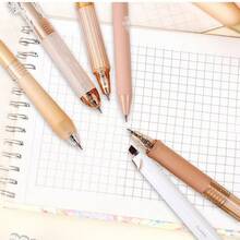 6pcs Retractable Gel Pens Quick Drying High Capacity Highlighter Markers For Exam Practice - Sets - View 3