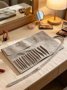 Makeup Brush Storage Bag,Travel Makeup Brush Bag Roll-Up Makeup Pouch, Suitable For Women's Makeup Brushes And Makeup Artists Brushes Not Included - Multicolor - View 4