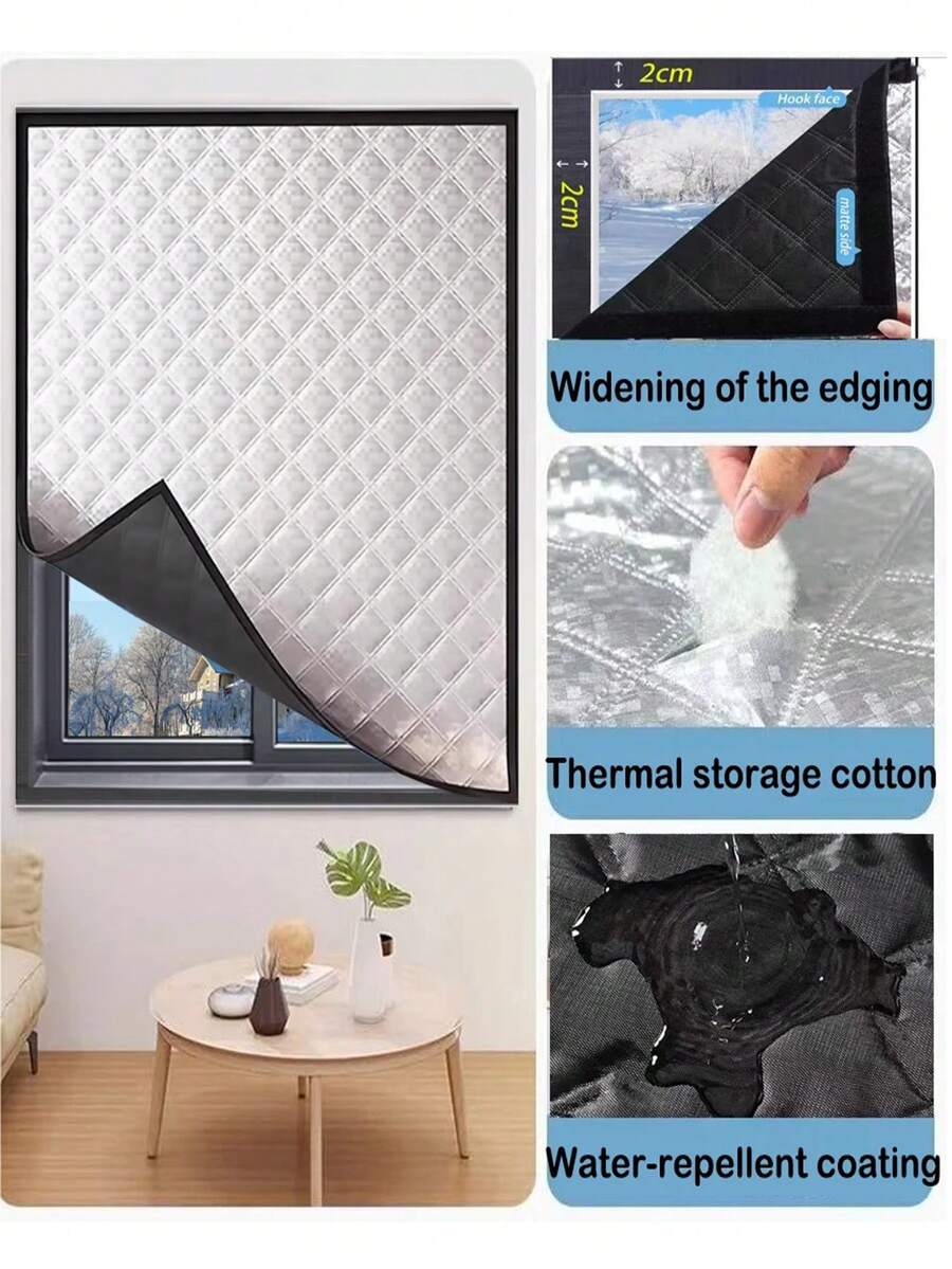 Winter Warm Curtains,Windproof And Warm Curtains, Winter Windproof, Bedroom, Insulation Film, Cold Proof, Screen Windows, Door Curtains