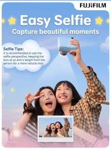FujiFilm Cámara instantánea instax mini SE|Lista para usar, fotos en tres pasos, 4 modos de escena, fácil de usar para principiantes, captura tus mejores momentos - Ver 3