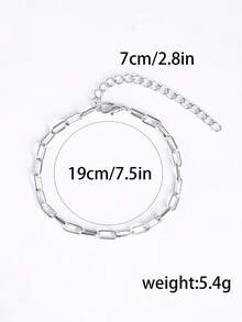 Fashion Versatile Elegant Bracelet Set - Silver - View 2