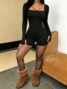 Women Jumpsuits - Black - View 6