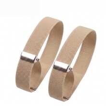 2 Pcs Elastic Adjustable Armbands Non-Slip Shirt Sleeve Holders Cuff Garters - Multicolor - View 11