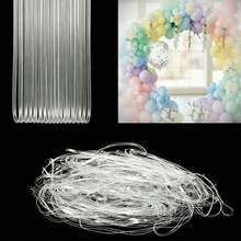30pcs Clear Rubber Bands For Balloon Arch, Soft Elastic Balloon Arch Tying Bands, Garbage Can Book Strap Office File Folders Supplies For Christmas Garland Decor - Multiple Styles - View 1
