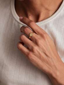 [ZzAi Custom]1pc Handmade Carved Custom Name Ring, A Ring That Brings Life To Your Fingers - Engraved Ring - View 8