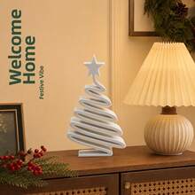 Minimalist Christmas Tree Desktop Ornament, Modern Elegant Small Christmas Tree Decoration Suitable For Living Room, Dining Table, Hallway, Cabinet, Holiday Home Decor, Suitable For Christmas, Halloween - Ornaments - View 7