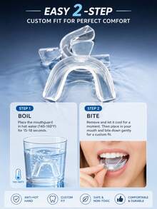2pcs Transparent Teeth Decor Suitable For Men And Women Holiday Costume Accessories - Multicolor - View 2