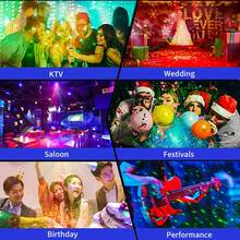 RGB Laser Party Light With Music Sync & Remote Control, Voice Activated Star Projector StageLight For Home Party, Christmas Halloween Birthday Decoration, Club KTV Bar Atmosphere Lamp - R50 - View 9
