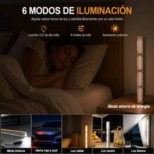 Lámpara LED recargable 6 modos de luz, linterna y alerta, 4 formas de fijación, para camping y emergencias - Albaricoque - Ver 3