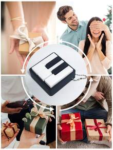Piano-Shaped Stress-Relief Keychain.Bag Charm,Dfidget Designed Specifically.Press Keys Relieve Stress,Boost Focus.Birthdays,Parties,Holidays.Gifts - Multicolor - View 7