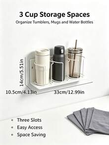 Multifunctional Magnetic Cup Holder Space-Saving Design 3-Tier Refrigerator Storage Rack Suitable For Cups, Glassware And Water Bottles Strong Magnetic Base Perfect For Kitchen And Bathroom Storage Modern Kitchen Accessory - Multicolor - View 11