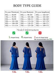 SUPGIR Plus Size Women Asymmetric Shawl Sleeve Handmade Rhinestone Chiffon Fitted Evening Dress Party Wedding Spring Fall - Royal Blue - View 6
