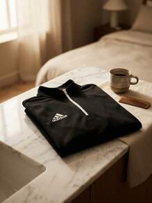Adidas Men Sports Jackets Versatile Windproof Quick-Dry Commuting Hiking Casual H57544 - Black - View 4