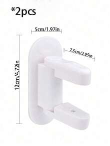 2/1pc Door Safety Lock Anti-Theft Anti-Opening Easy Installation Suitable For Home Security Prevent Pets And Children From Opening Doors Essential Home Protection Tool - One Size Fits All - View 13