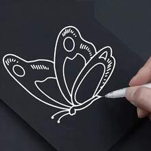 12pcs Neutral Fine Tip Sketching Fluorescent Pens, Large Capacity Disposable Artist Black Paper Drawing Design Illustration Art Supplies - A - View 10