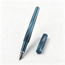 Magnetic Metal Fountain Pen Luxury Geometric Texture Magnet Cap Business Office Signature Writing Pen Gift For Men Women - 556 558 - View 10
