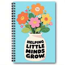 1pc A5 Floral Pattern Cover Spiral Notebook Diary, Perfect For School And Office Use, Great Gift For Friends, Colleagues, Boyfriend/Girlfriend, Back To School Supplies - Floral Series - View 9
