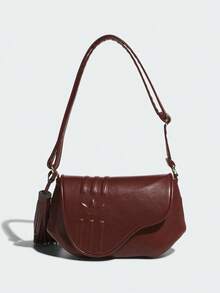 Adidas Originals Tas Bahu Unisex NEWY MKF SDLE KW4726 - Coklat - View 1