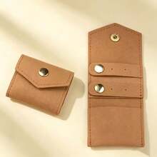 1 buah/5 buah Tas Penyimpanan Perhiasan Gulung, Tas Gulung Perhiasan Mini Ultra Kecil, Tas Penyimpanan Anting Cincin Kalung, Tas Penyimpanan Perhiasan Rumah Tangga - MultiWarna - View 40