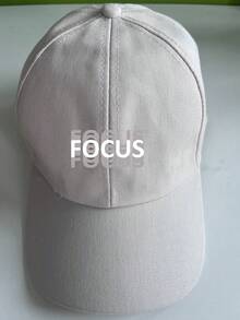 1/3件中性印花「FOCUS」棒球帽，可調節遮陽帽，透氣卡車帽，適合運動/日常/街頭風/旅行/夏季 - 彩色 - 查看 2