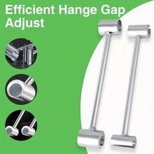 1pc Door Hinge Gap Adjustment Wrench, 0.55~0.75 Inch Standard Commercial Door Hinge Adjustment Tool, Heavy Duty Hinge Bender - Adjustable Wrench - View 4