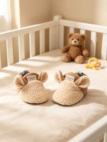 Unisex Infant Warm Boots, Soft Winter Boots For Infants, Newborn Socks, Anti-Slip Walking Shoes - Apricot - View 7