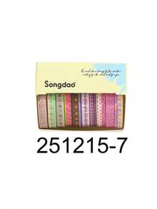 10 Rolls/Box Clear Sky Themed Washi Tape, DIY Colorful Tape, For Stationery, Journals, Scrapbooking Decoration, A Gift For Friends - Multicolor - View 19