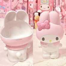 SANRIO 1pc Melody Style Pen Holder Makeup Brush Storage Bucket Desktop Organizer Decorative Gift - View 1