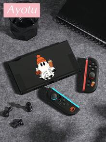 Ayotu Pumpkin & Bat & Ghost Theme Switch Protective Case, Compatible With New Switch 2 (2025)/Switch NS/Switch OLED, Can Be Used On Dock Without Removing Protective Case, Universal Game Controller Protective Cover, Switch Game Accessories, Anti-Drop Anti-Scratch, Halloween Theme & Birthday Gift. - View 14