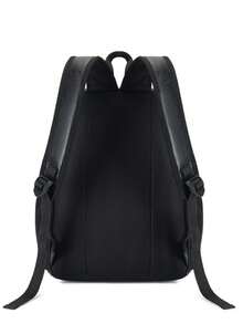 CHLCBAGS 1pc (16.1in*12.2in*7.5in) Fashion Men's Functional Backpack, Shoulder Bag, Large Capacity, Scratch-Resistant And Wear-Resistant Material, Suitable For Work Commute, Travel, Business Trip, Adjustable Shoulder Strap For Proper Length, Can Fit 14-Inch Laptop, Gift For Family, Gift For Friends, Minimalist Casual Practical Functional Backpack. - Black - View 5