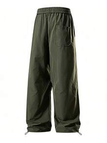 NBCT Women's Casual Hiking Pants With Quick-Draw Elastic Waist For Light Commute, Outdoor, Short Trips And Daily Wear - Army Green - View 3