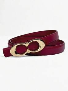 New Designer Letter Buckle Belt - Paired With Exquisite Alloy Buckle, Light Luxury Versatile, Suitable For Daily Commute, Date, Wedding And More Occasions - Multicolor - View 12