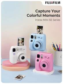 FujiFilm Cámara instantánea instax mini SE|Lista para usar, fotos en tres pasos, 4 modos de escena, fácil de usar para principiantes, captura tus mejores momentos - Ver 4