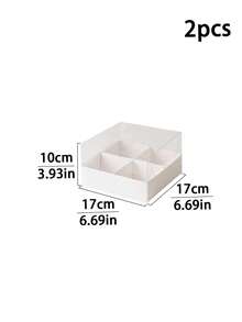 2pcs/4pcs INS Style Christmas 4-Grid Box With Lid, Visible Compartment Cookie & Candy Storage Box, Christmas Eve Gift Paper Box - View 20