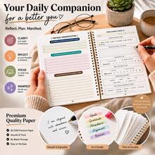 Daily Self-Care Planner & Undated Mindful Journal - Personal Organizer Journal For Achieving Goals, With Daily Mood Tracker And Goal Planning Workbooks For Law Of Attraction Mindset Growth - A5 - View 5