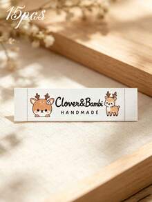 Handmade Customized Fabric Clothing Labels, Personalized Sew-On Sewing Tags, Custom Text Fabric Gift Labels, DIY Handmade Clothing, Bedding Or Knitwork Craft Accessories - Multicolor - View 20