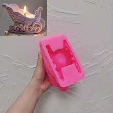 Christmas Sleigh Silicone Candle Mold For Candle Holder Tea Light Gingerbread Train Cement Candlestick Jar Gypsym Concrete Succulent Plaster Mould - Multiple Styles - View 12