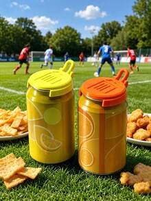 1/2/4pcs Portable Can Lid Protector, Dust-Proof Sealing Cover, Creative Design Reusable Flip-Top Beverage Can Lid, Dust-Proof And Insect-Proof, With Portable Hanging Ring, Suitable For Carbonated Drinks, Beer And Soft Drink Cans, Cartoon Style, Suitable For Kitchen, Home, Cafe, Restaurant, Party, Picnic And Travel Use, Kitchen Gadget - View 5