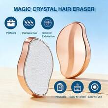 1pc Unisex Hair Removal Tool - Painless Exfoliation, Reusable And Waterproof Hair Removal Device, Suitable For Smooth Back, Arms, Legs, Hair Removal Gadget - View 2