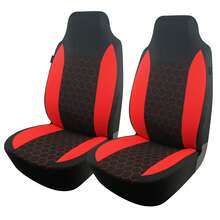 REMAX 2pcs New Football Quilted Design Car Seat Covers, Fits 2 Front Seats, Airbag Compatible, Universal Car Seat Accessories - Multicolor - View 2
