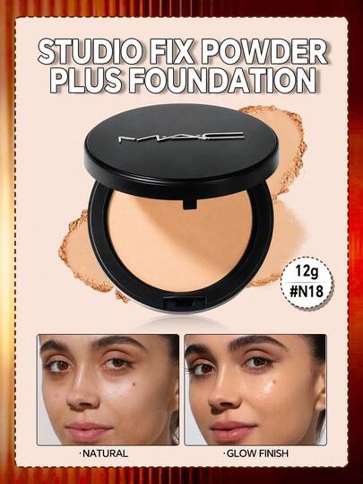 MAC New Studio Fix Powder Foundation N18 Berat Bersih 0,42 Oz/12g
