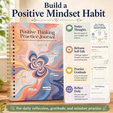 Daily Gratitude Journal For Self-Care And Mindfulness - With Positive Affirmation Prompts, Self-Care Checklist And Daily Focus Planner Pages, Gratitude Book For Morning Reflection Routine - A5 - View 4