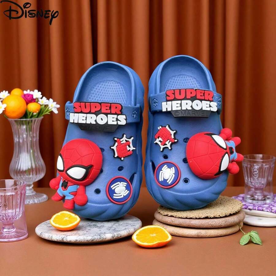 Disney Children's EVA Slip-On Shoes, Soft Sole, Indoor/Outdoor Use For Spring/Autumn, Children's Sandals, Children's Shoes, Birthday Gift, Back To School - Royal Blue - View 1