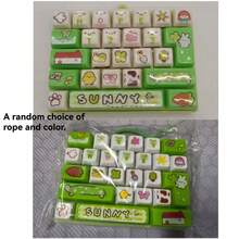 1pc Mini Keyboard Food-Shaped Pendant, Cute Cartoon Key Design Stress Relief Hanging Decoration Creative Accessory (Random Rope Color) - Multicolor - View 13