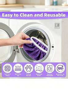 2pcs Coral Fleece Mop Cloth, Reusable And Washable, Suitable For Cleaning Hardwood Floors And Various Surfaces, Durable Synthetic Material, Essential For Floor Cleaning, Decorative Style Easy-To-Clean Mop Cloth - Replacement Mop Pads - View 8
