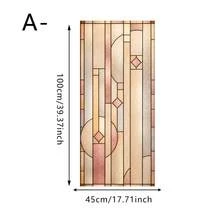 4/1 قطعة فيلم خصوصية نافذة مطفي بنقوش هندسية وزهرية. ملصقات PVC قابلة للإزالة بدون غراء بأسلوب أوروبي عتيق للمطبخ وغرفة النوم والحمام والمكتب وديكور المنزل الزجاجي. - متعدد الألوان - مشاهدة 16