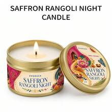 EVODUCK 1pc Rose & Cardamom Scented Candle In Gold Tin Can, Lotus Lamp Design, Diwali/Home Fragrance Aromatherapy Candle, Suitable For Puja Room Decor, Rangoli Table Centerpiece, Housewarming Gift For Women Family And Friends - Diwali Candles - View 17