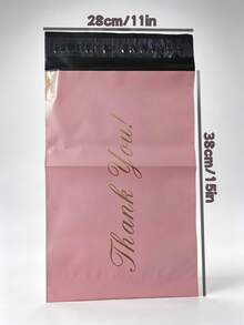 20pcs/50pcs/100pcs Pink Courier Bags, Thickened Packaging Bags, Self-Adhesive Waterproof Packing Bags, Christmas Gift Wrapping Bags, Party Thank You Bags (Please Purchase According To Size Chart) - Multicolor - View 14
